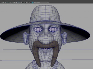 redneck cartone animato truccato Modello 3D