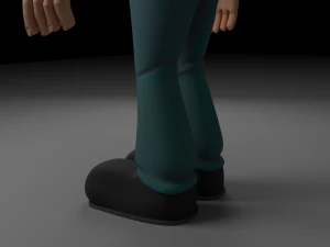 redneck cartone animato truccato Modello 3D