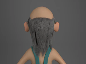 redneck cartone animato truccato Modello 3D