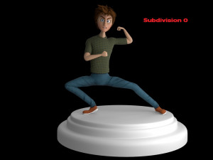 cartoon boy rigged Modèle 3D