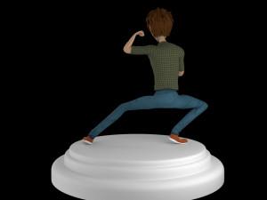 cartoon boy rigged Modèle 3D
