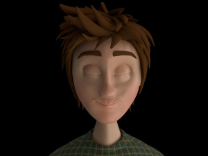 cartoon boy rigged Modèle 3D