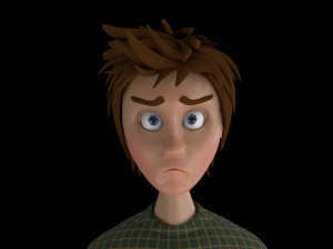 cartoon boy rigged Modèle 3D