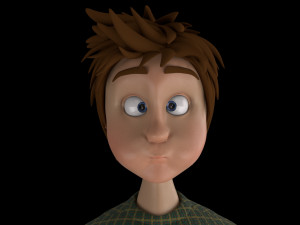 cartoon boy rigged Modèle 3D
