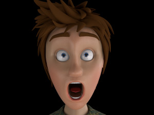 cartoon boy rigged Modèle 3D