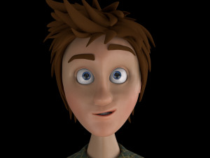 cartoon boy rigged Modèle 3D