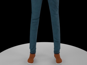 cartoon boy rigged Modèle 3D