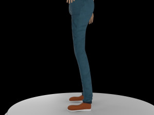cartoon boy rigged Modèle 3D