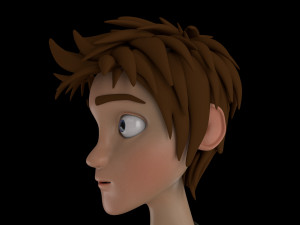 cartoon boy rigged Modèle 3D