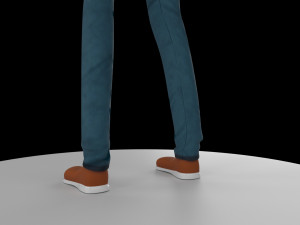 cartoon boy rigged Modèle 3D