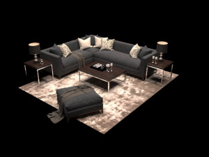 sofa corner 3D मॉडल
