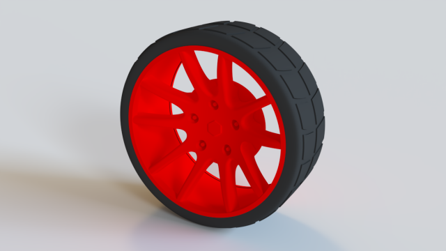 tire and rim lego 3D Model .c4d .max .obj .3ds .fbx .stl .blend 