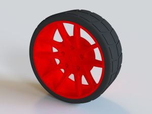 tire and rim lego 3D Model