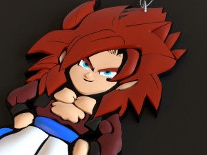 goku keychain 3D Baskı Modeli