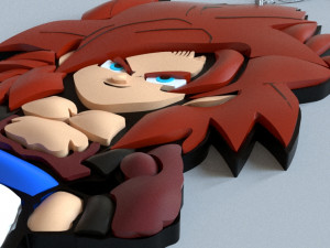 goku keychain 3D Baskı Modeli