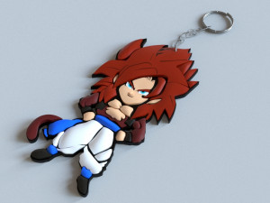 goku keychain 3D Baskı Modeli