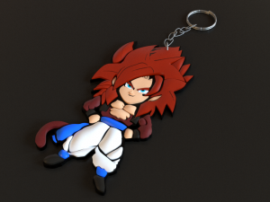 goku keychain 3D Baskı Modeli