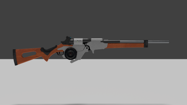 sci-fi rifel 3D Model .c4d .max .obj .3ds .fbx .stl .blend 