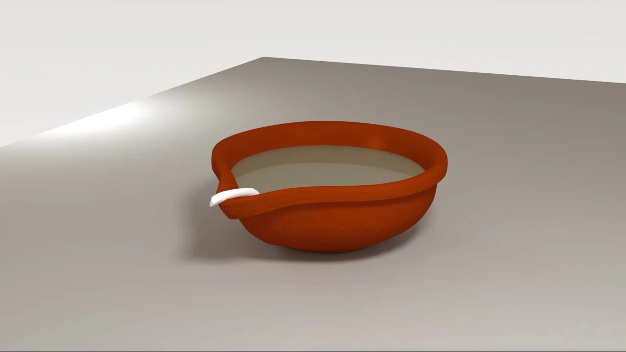 oil lamp 3D Model .c4d .max .obj .3ds .fbx .stl .blend 
