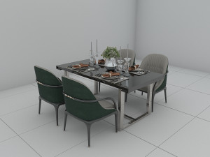 dining table Modello 3D
