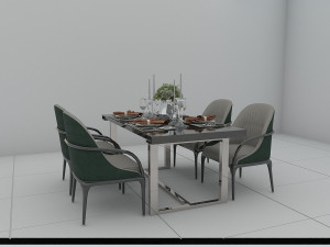 dining table Modello 3D