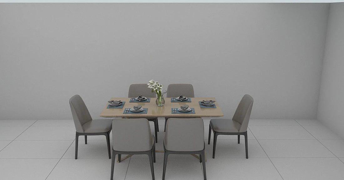 dining table 3D Model .c4d .max .obj .3ds .fbx .stl .blend 
