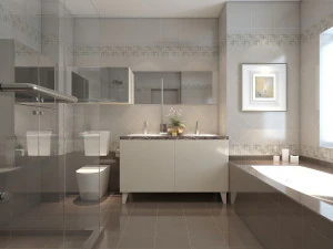 Badezimmerszene 3D Modell