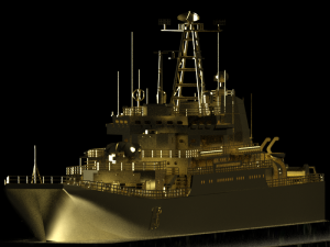 layout of a large landing ship caesar kunikov 3D प्रिंट मॉडल
