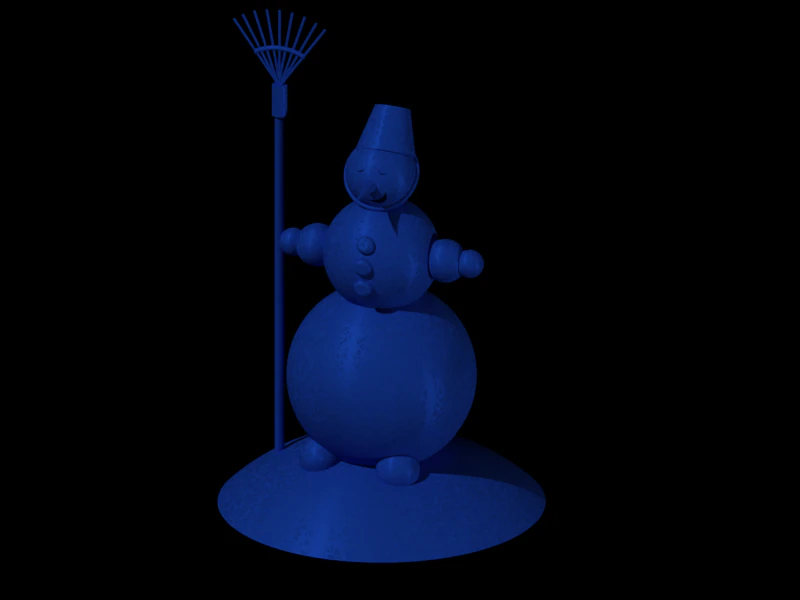 snowman 3D Print Model .c4d .max .obj .3ds .fbx .stl .blend 