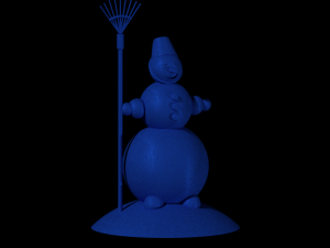 snowman 3Dプリントモデル