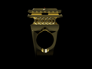 a ring with a cross Model Cetak 3D
