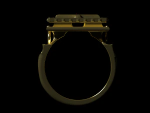 a ring with a cross 3D Print Model