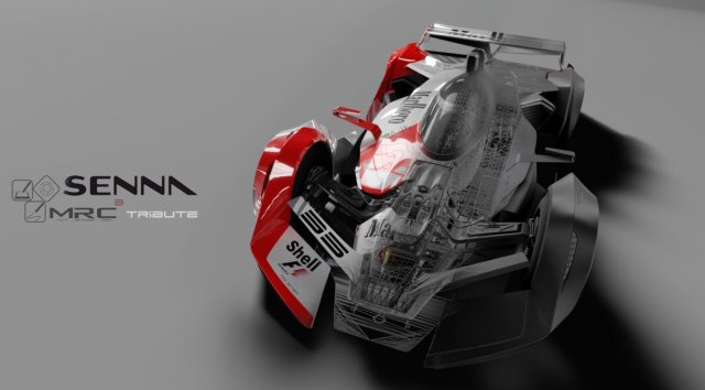 f-1 ayrton tribute 3D Model .c4d .max .obj .3ds .fbx .stl .blend 