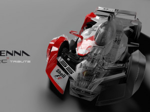 f-1 ayrton tribute 3D मॉडल