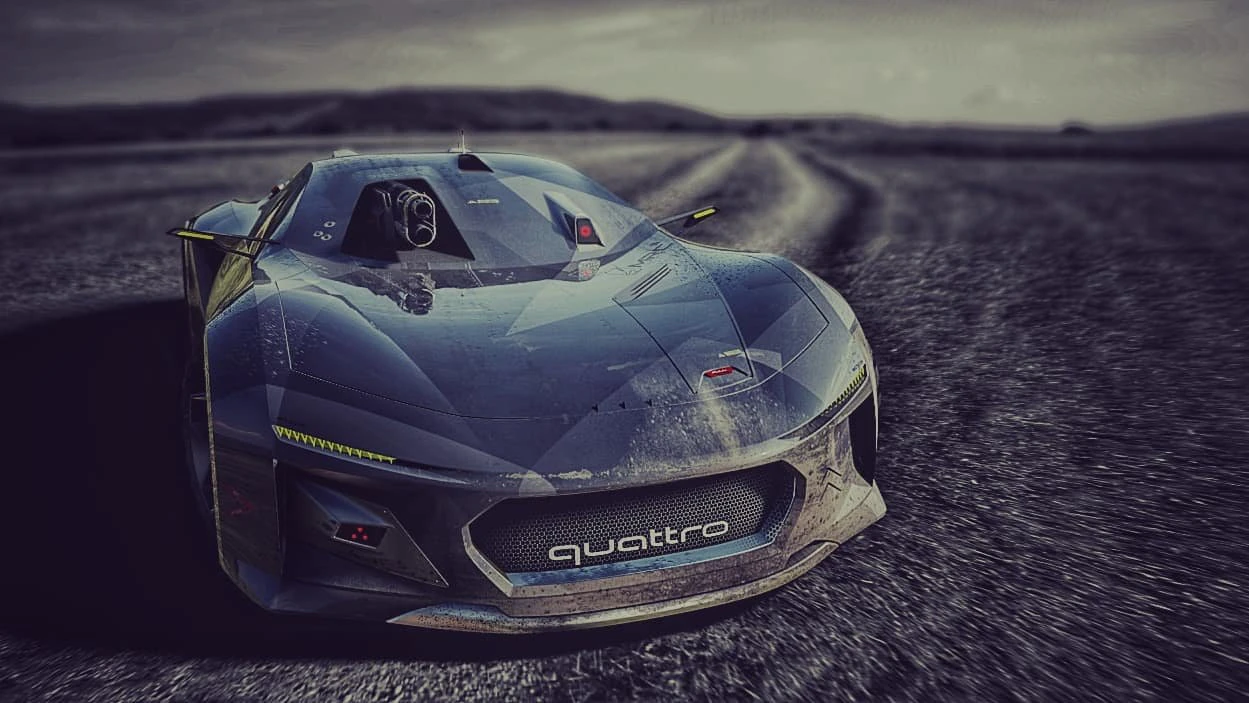 quattro spectre battledrone 3D Model .c4d .max .obj .3ds .fbx .stl .blend 