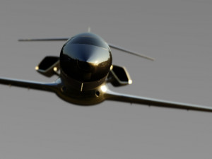concept private jet 3D मॉडल