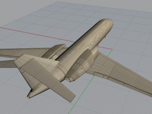 concept private jet 3D मॉडल