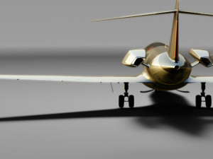 concept private jet 3D मॉडल