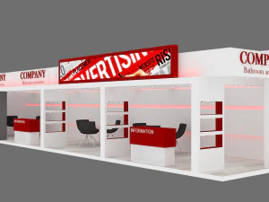 exhibition stand 01 3D Model