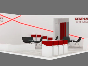 stoisko wystawowe 02 Model 3D