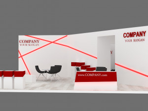 exhibition stand 02 3D Model