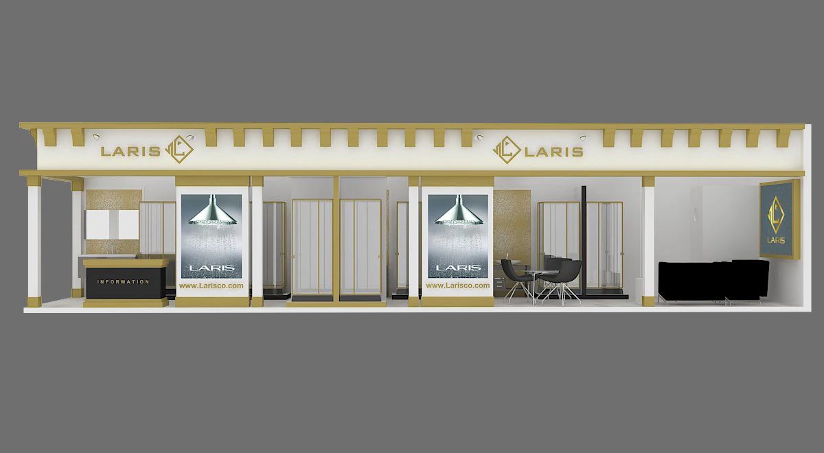 exhibition stand 04 3D Model .c4d .max .obj .3ds .fbx .stl .blend 