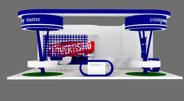 exhibition stand 08 3D मॉडल .c4d .max .obj .3ds .fbx .stl .blend 