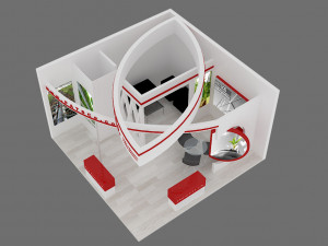 exhibition stand 09 3D मॉडल