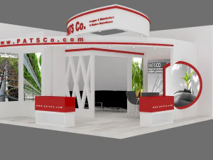 प्रदर्शनी स्टैंड 09 3D मॉडल