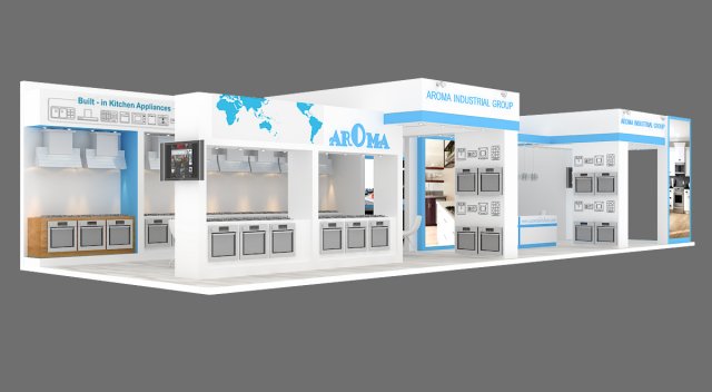 exhibition stand 06 3D मॉडल .c4d .max .obj .3ds .fbx .stl .blend 