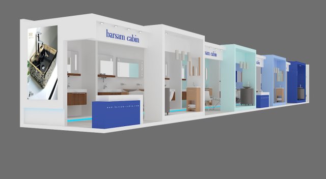 exhibition stand 10 Modelo 3D .c4d .max .obj .3ds .fbx .stl .blend 