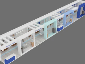 exhibition stand 10 3D Model