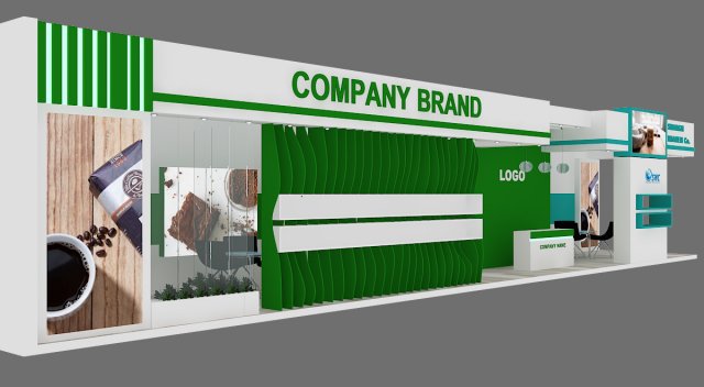 exhibition stand 13 3D मॉडल .c4d .max .obj .3ds .fbx .stl .blend 