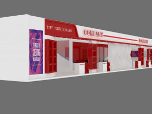 exhibition stand 14 3D Model
